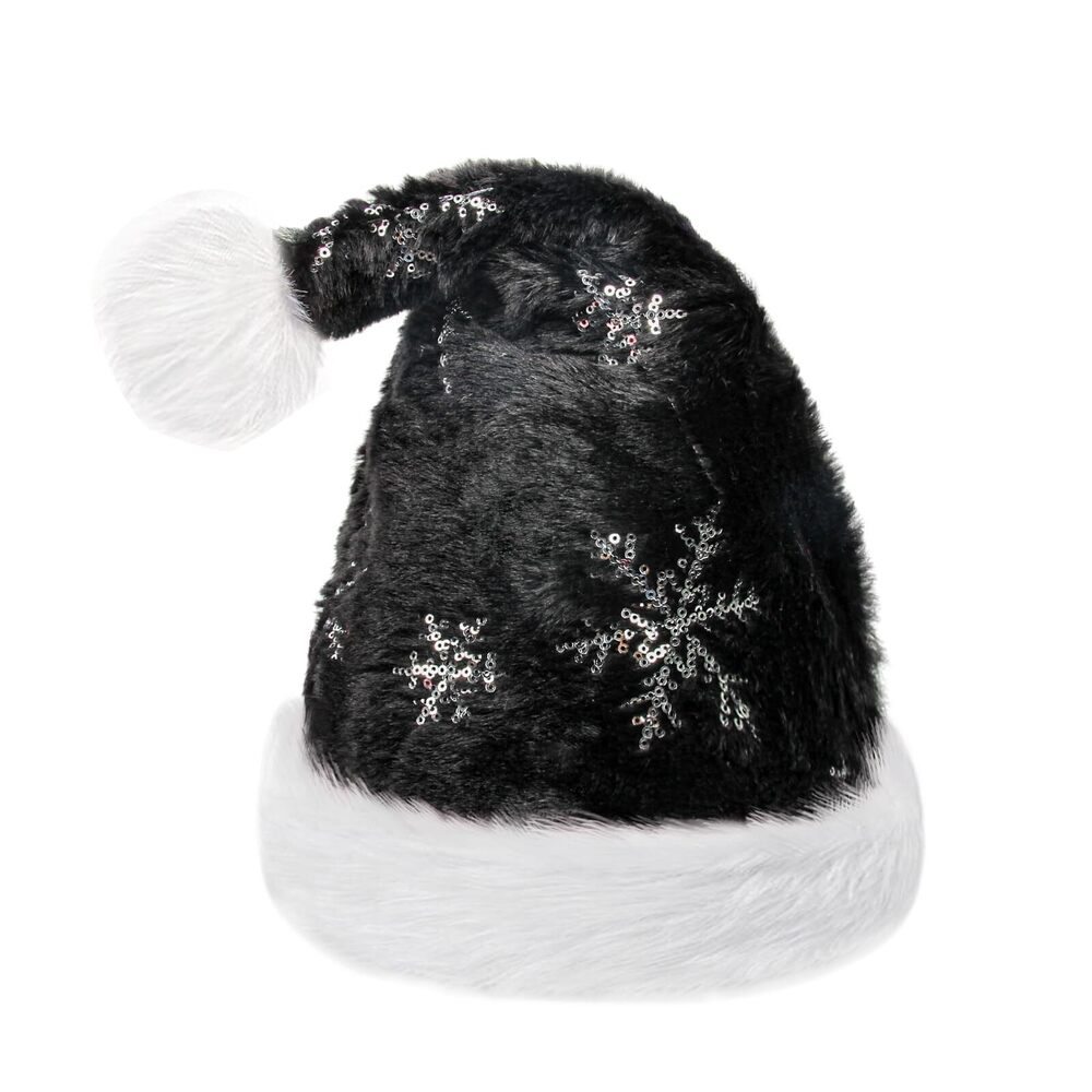 9071 White Plush Christmas Hat Unisex Comfort Santa Hat